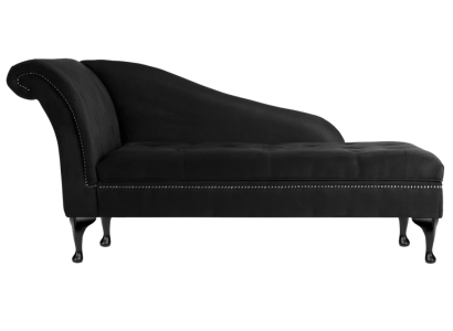 Chaiselongue Elegante Chesterfield-patja nappien kanssa samettinen chaiselounge